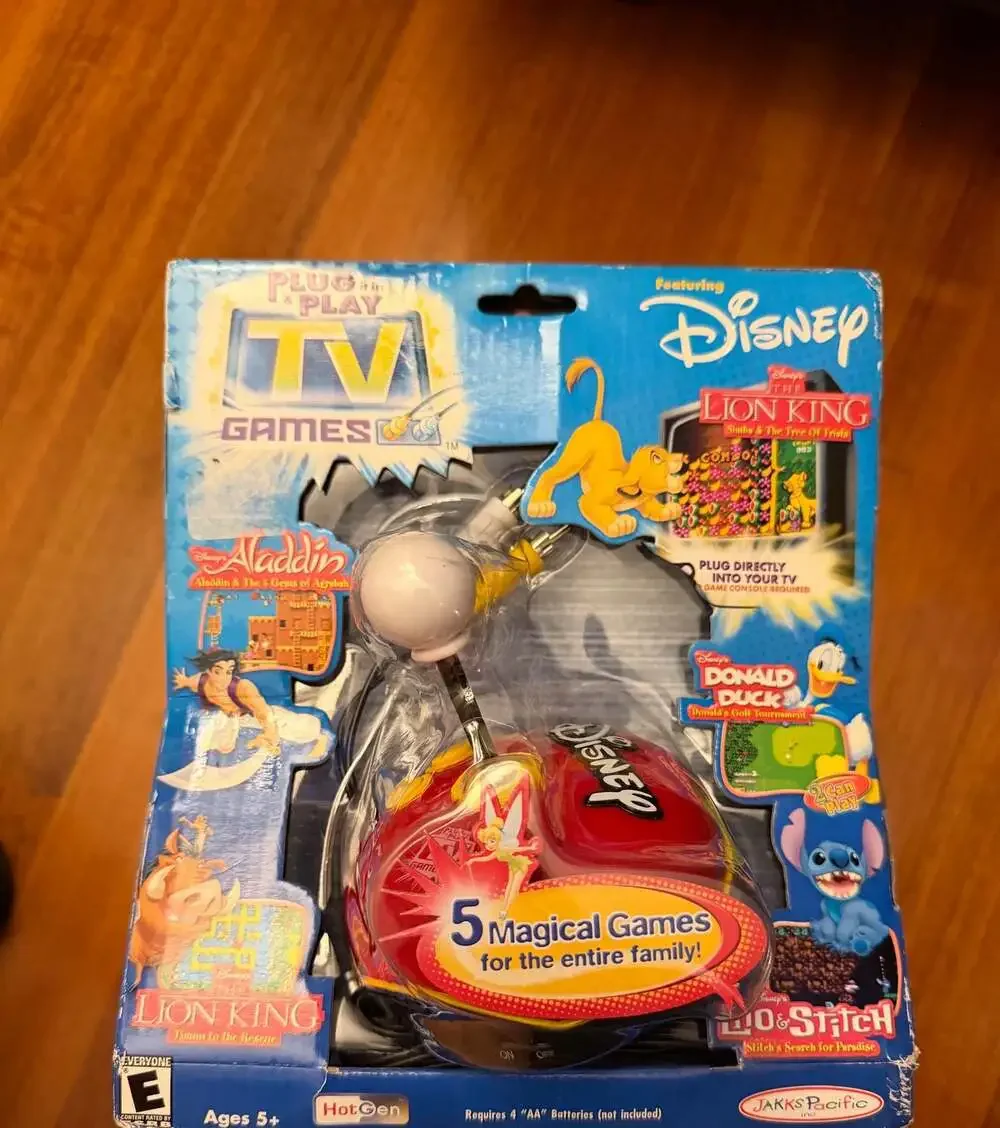 New Disney Plug & Play TV Games - 5 Magical Games for the Entire Family NWT